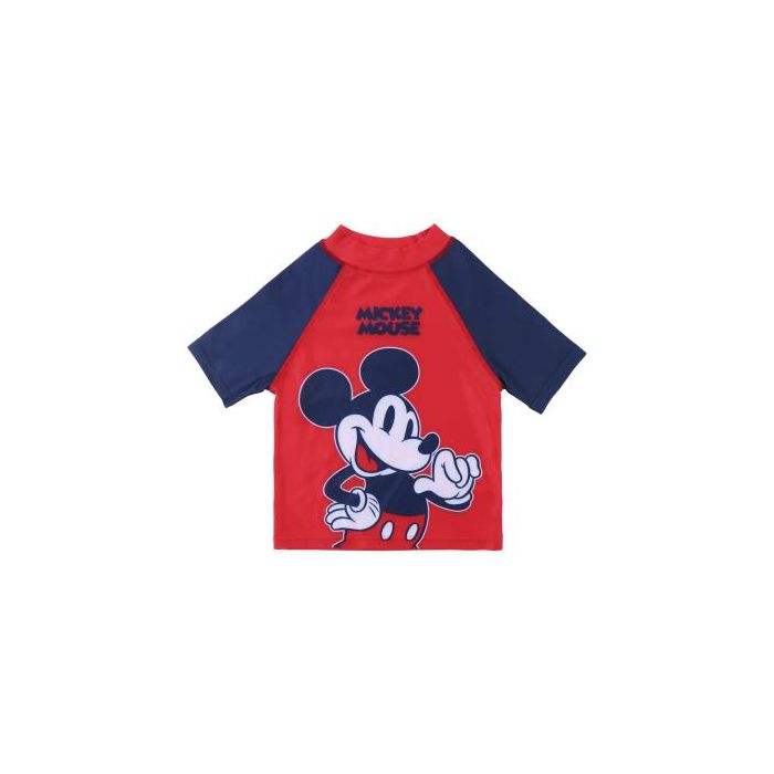 Camiseta Baño Mickey Rojo 0
