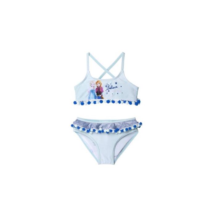 Bikini-Braga Para Niñas Frozen Azul Azul claro 4 Años