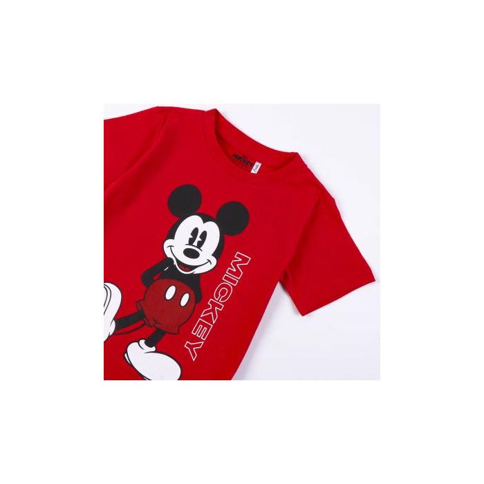 Camiseta Corta Single Jersey Mickey Rojo 2