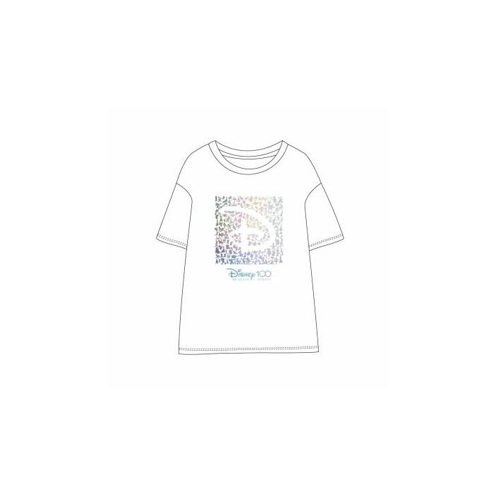 Camiseta Corta Single Jersey Disney 100 Blanco 0