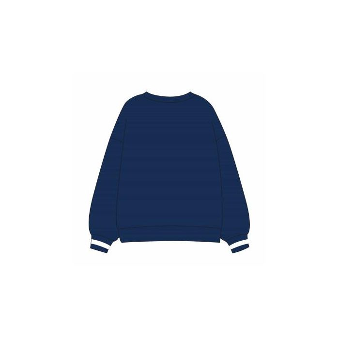 Sudadera Cotton Brushed Stitch Azul Oscuro 1