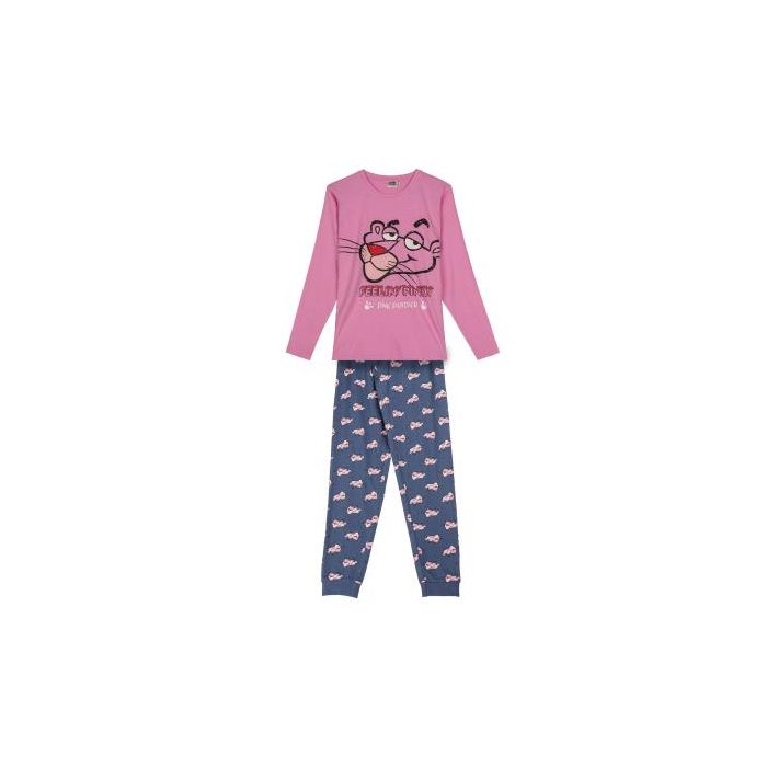 Pijama Largo Single Jersey Pink Panther Rosa