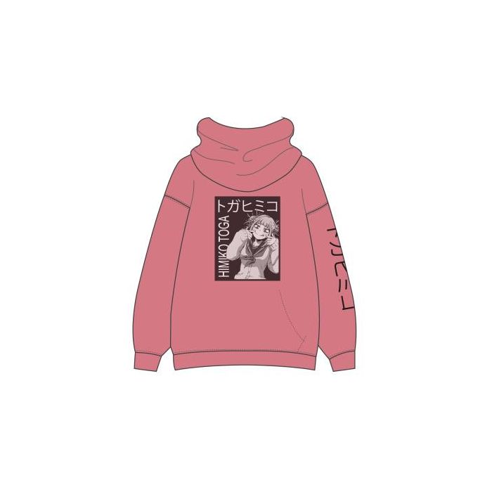 Sudadera Con Capucha Cotton Brushed My Hero Academia Rosa 1