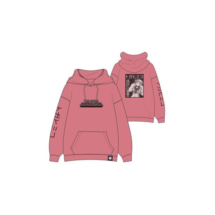 Sudadera Con Capucha Cotton Brushed My Hero Academia Rosa 0