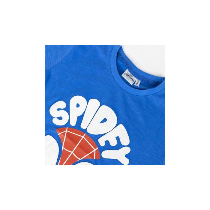 Camiseta Corta Single Jersey Spidey Azul 2