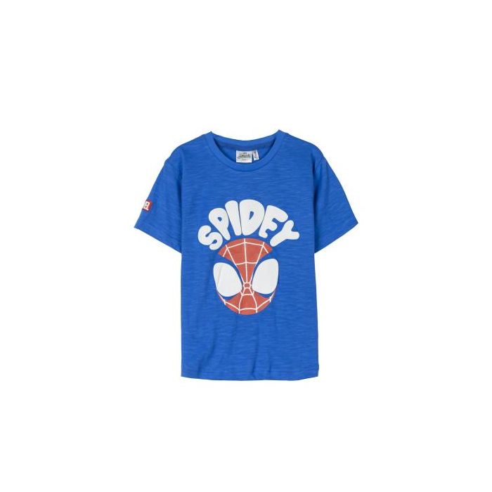 Camiseta Corta Single Jersey Spidey Azul