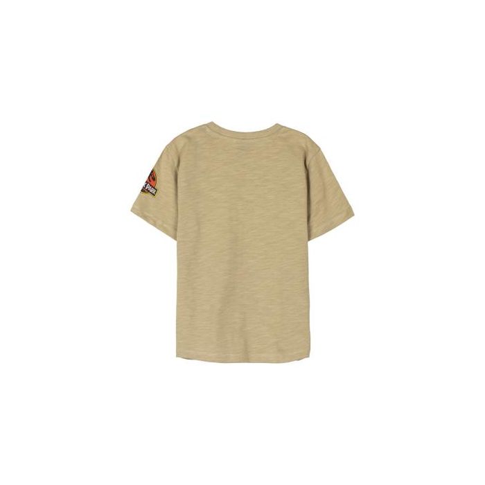Camiseta Corta Single Jersey Jurassic Park Marrón 1