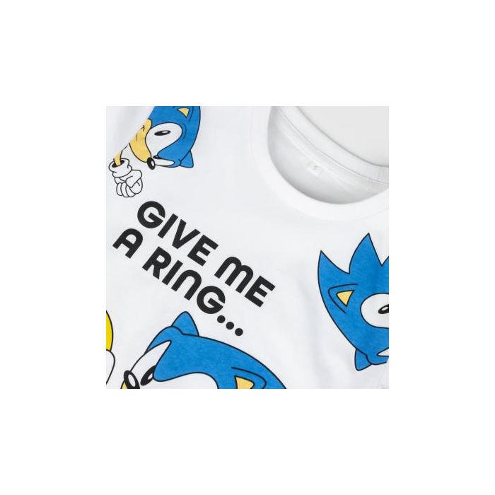 Camiseta Corta Single Jersey Sonic Blanco 2