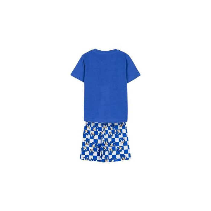Pijama Corto Single Jersey Sonic Azul 1