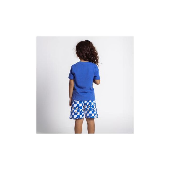 Pijama Corto Single Jersey Sonic Azul 5