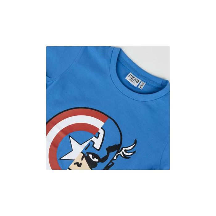 Camiseta Corta Single Jersey Avengers Azul 2