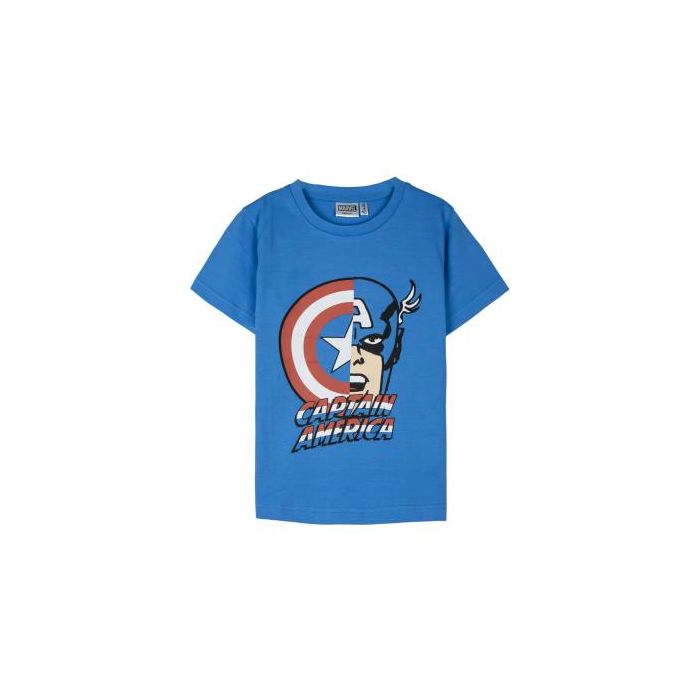 Camiseta Corta Single Jersey Avengers Azul