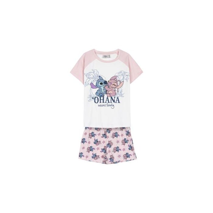 Pijama Infantil Stitch Rosa 14 Años Pijama Infantil Stitch Rosa 14 Años