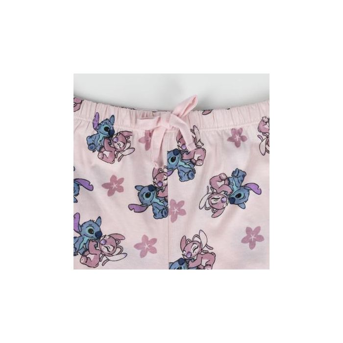 Pijama Corto Single Jersey Stitch Rosa 2