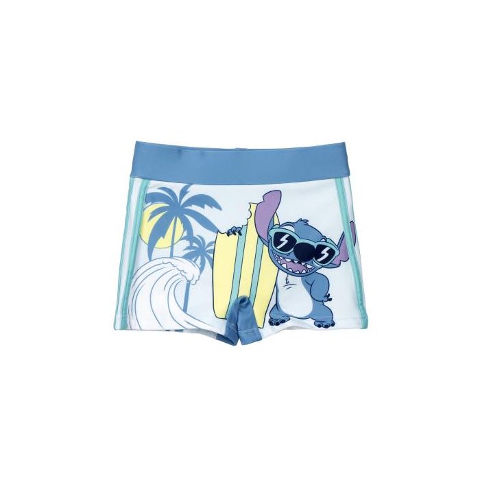 Boxer Baño Stitch Azul