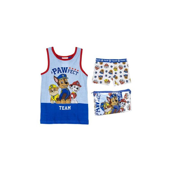 Pijama Tirantes Single Jersey Neceser Paw Patrol Azul 0