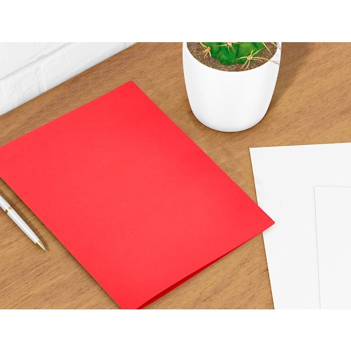 Subcarpeta Liderpapel Din A4 Rojo Intenso 180 gr-M2 50 unidades 8