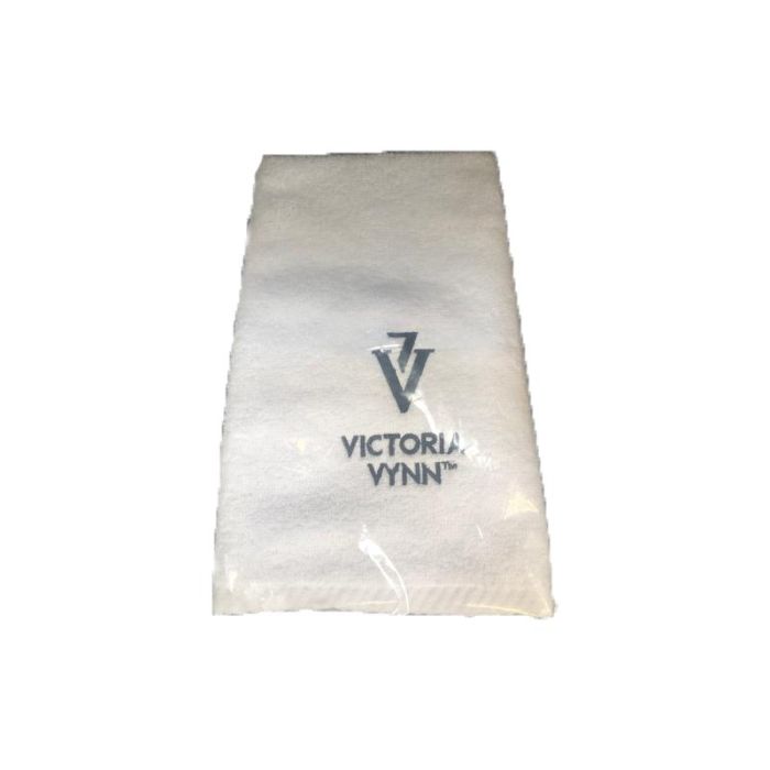 Toalla Blanca Con Logo Negro 30x50 cm Victoria Vynn