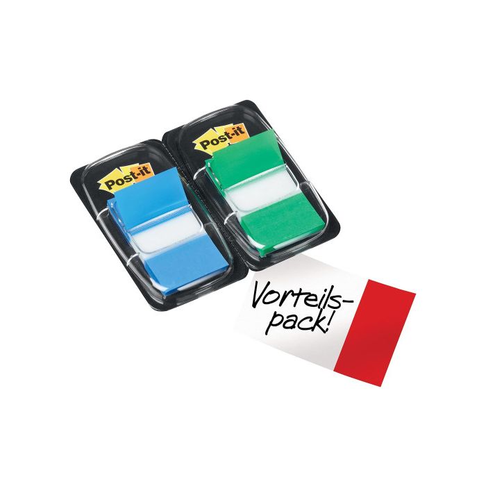 Pack 2 Dispensadores X 50 Marcadores Index 25,4X43,2Mm Colores Azul/Verde 680-Gb2 Post-It 7000052570