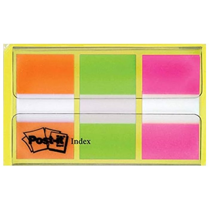 Post-It Index marcadores 1 pulgada - dispensaor 3 colores y 20 marcadores por color 1