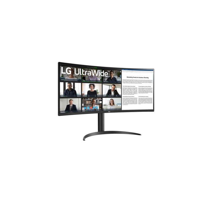 Monitor Profesional Ultrapanorámico Curvo LG 34WR55QC-B 34"/ WQHD/ Regulable en altura/ Negro