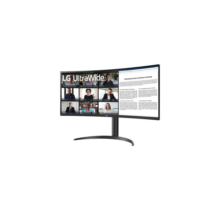 LG Monitor (34WR55QC-B) Curvo Ultrawide 34" / Pantalla Wqhd Hdr10 / 3440 X 1440 / Frecuencia 100 Hz / Usb Type-C / Negro 1