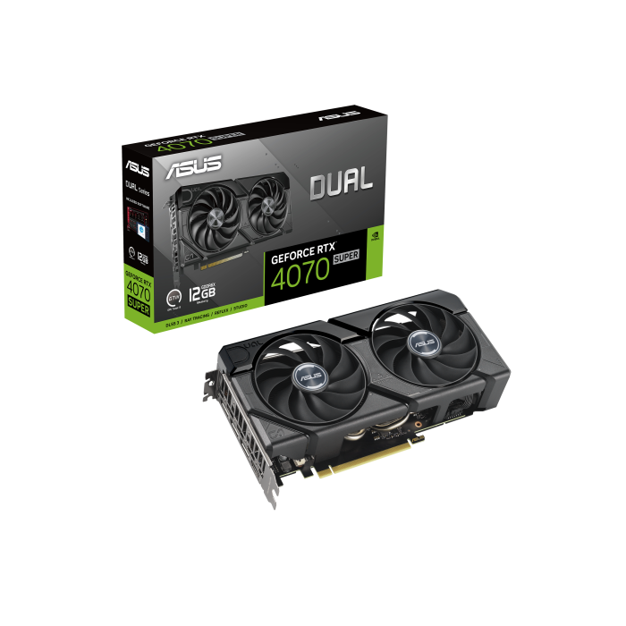 ASUS Dual -RTX4070S-12G-EVO NVIDIA GeForce RTX 4070 SUPER 12 GB GDDR6X 12