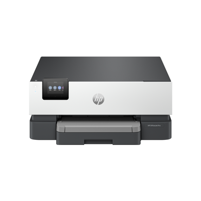 HP OfficeJet Pro Impresora 9110b, Color, Impresora para Home y Home Office, Estampado, Conexión inalámbrica; Impresión a doble cara; Impresión desde móvil o tablet; Pantalla táctil; Puerto de unidad de memoria flash USB frontal 2