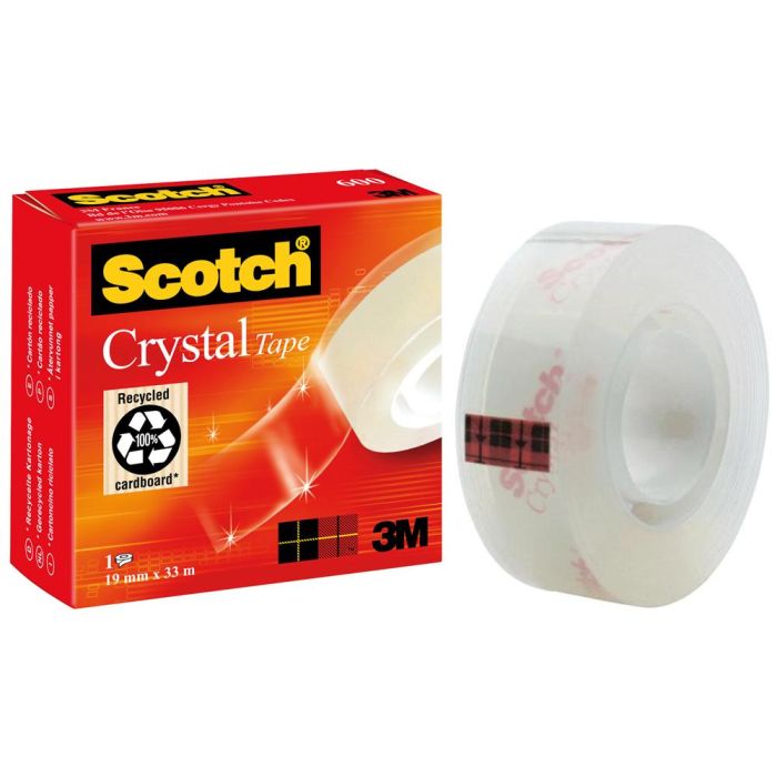 Cinta Adhesiva Scotch 7100027387 Transparente 33 m Plástico (1 unidad) 1