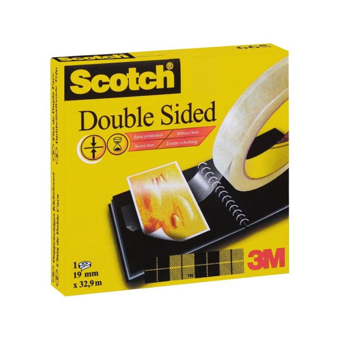 Cinta Adhesiva Scotch Dos Caras 33 Mt X 19 mm 1