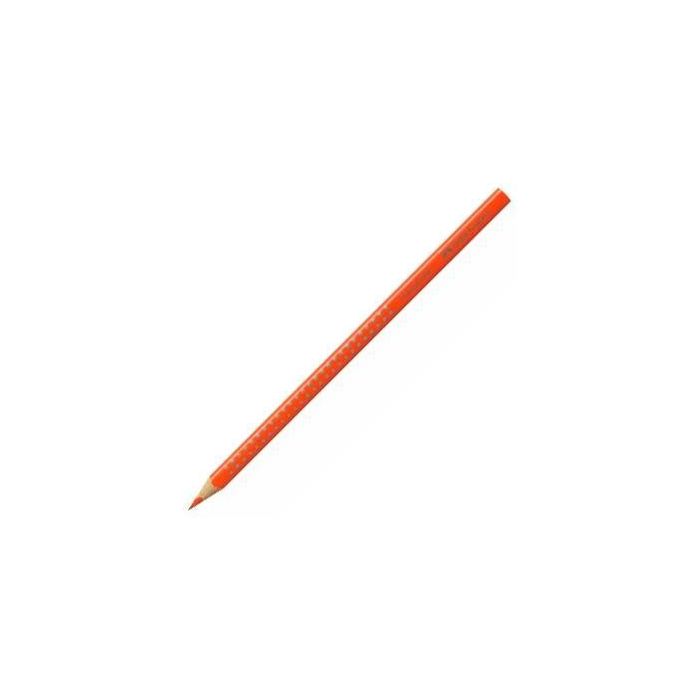Faber Castell Lápiz Acuarelable Colour Grip Naranja Cadmio Oscuro, Triangular Ergonómico, Antideslizante, 12 Unidades (12 Unidades)