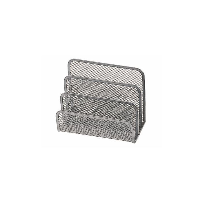 Soporte Para Cartas Q-Connect Metalico Rejilla Gris 170x135X83 mm