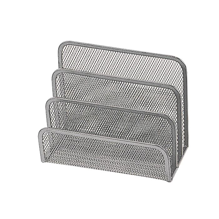 Soporte Para Cartas Q-Connect Metalico Rejilla Gris 170x135X83 mm 1