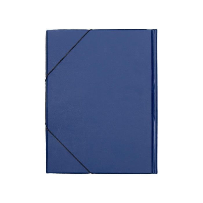 Carpeta Liderpapel Gomas Folio Solapas Plastico Azul 1