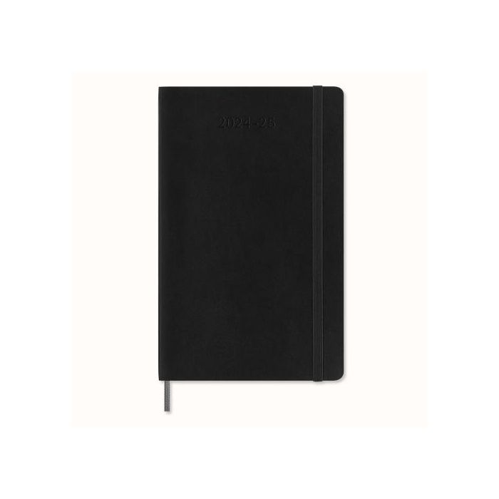 Agenda 18 Meses 2024-2025 Semanal L (13 X 21 Cm) Negra Tapa Blanda Moleskine DSB18WN3Y25