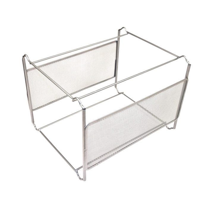 Q-connect KF00832 Soporte para Carpetas Colgantes Metal Rejilla Plata 335x285x250 mm para DIN A4 1