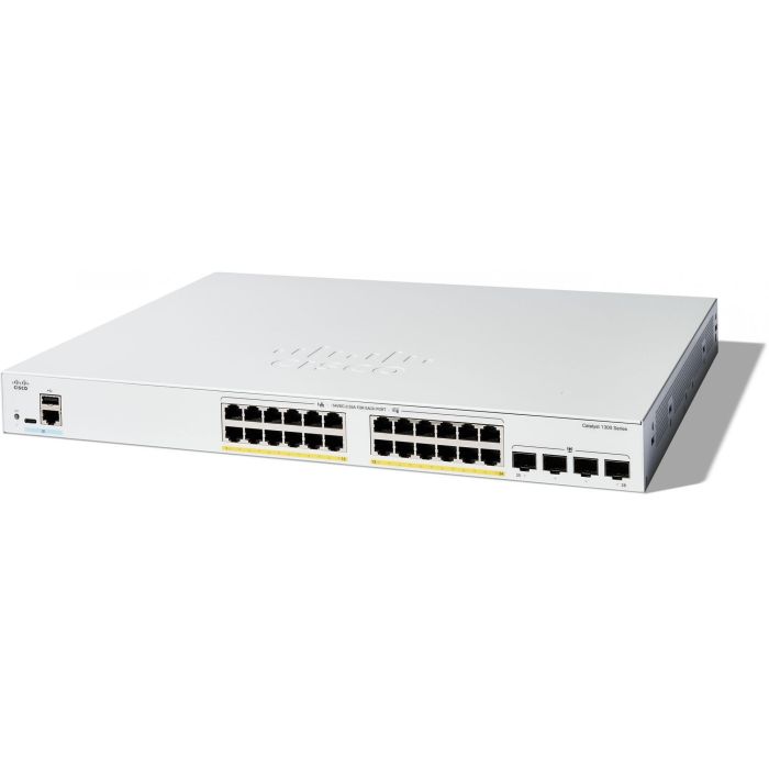 Cisco CATALYST 1300 Switch Gestionado L2/L3 24-Port GE PoE Montaje en Rack