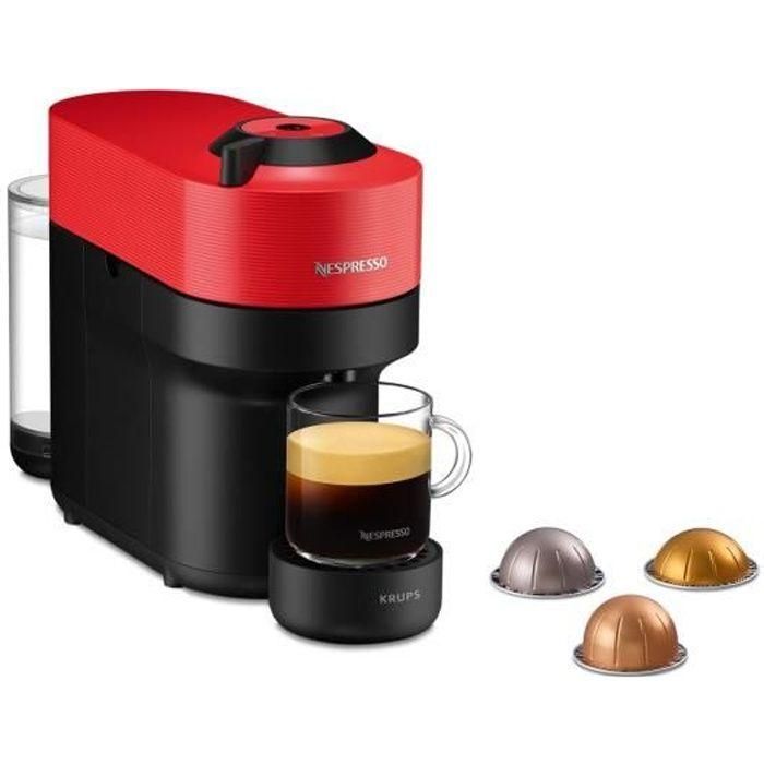 Krups Nespresso yy48888fd Cápsulas de máquina de café Red Pop Red Pop, cafetera compacta, 4 taza de tazas, espresso, Bluetooth Krups Nespresso yy48888fd Cápsulas de máquina de café Red Pop Red Pop, cafetera compacta, 4 taza de tazas, espresso, Bluetooth