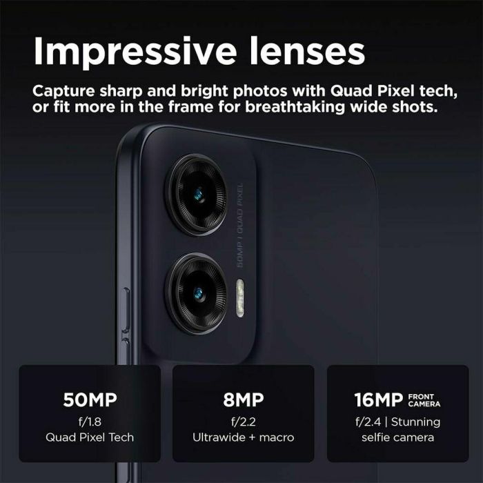 Smartphone Motorola G35 5G 8 GB RAM 256 GB 6,72" Unisoc Negro Gris 14 Smartphone Motorola G35 5G 8 GB RAM 256 GB 6,72" Unisoc Negro Gris 14