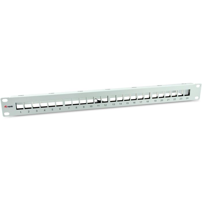 Equip Patchpanel 24x Cat6A 19" FTP 1HE Keystone Montage ws