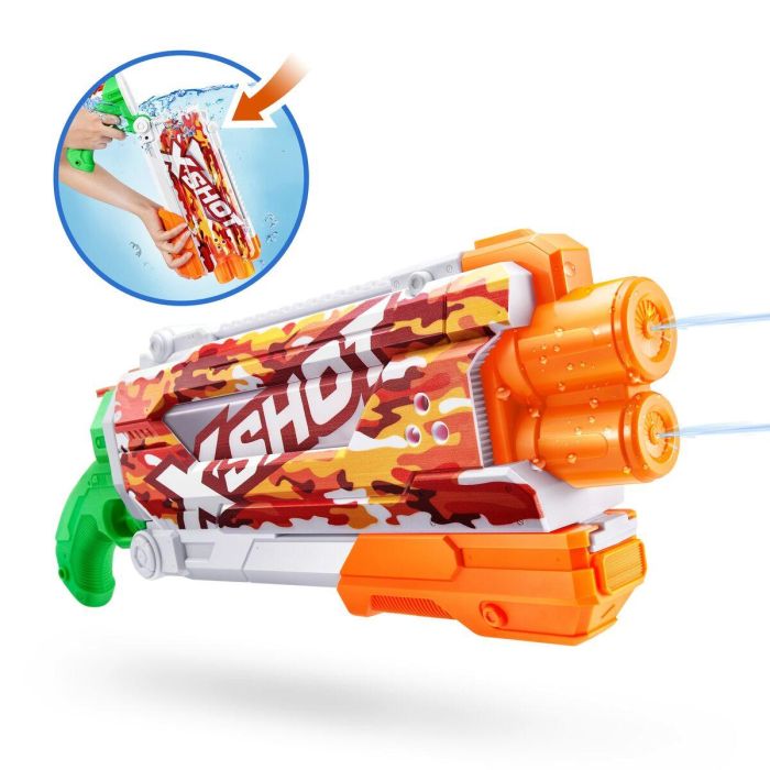 Pistola de agua x-shot skins pump action fast-fill, 49x18x6cm. - modelos surtidos 2