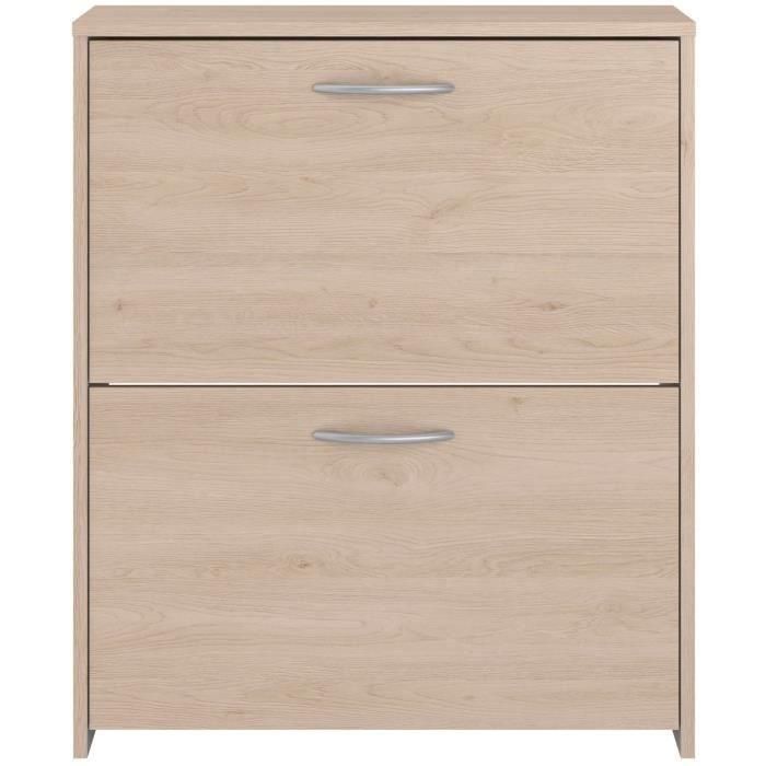 Zapatero con 2 puertas - EASY LIFE - Roble - 66,5 x 78,5 x 25,1 - PARISOT 4