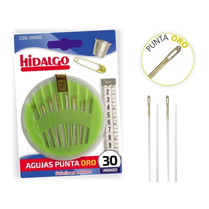 Hidalgo Agujas de Coser Blister 30 Unidades Punta de Oro Modelos Surtidos Hidalgo Agujas de Coser Blister 30 Unidades Punta de Oro Modelos Surtidos