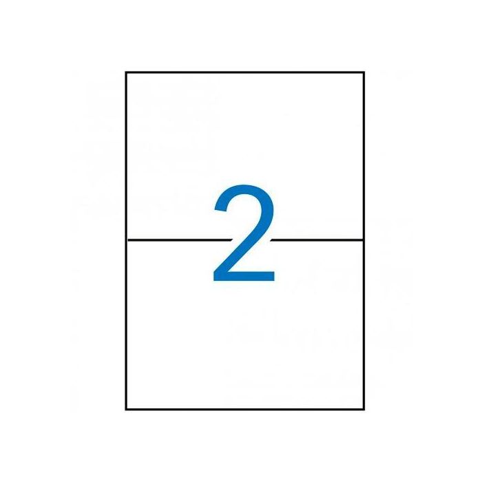 Apli Etiquetas Adhesivas 210x148 mm Láser C-Rectos 2 X 250H Blanco Apli Etiquetas Adhesivas 210x148 mm Láser C-Rectos 2 X 250H Blanco