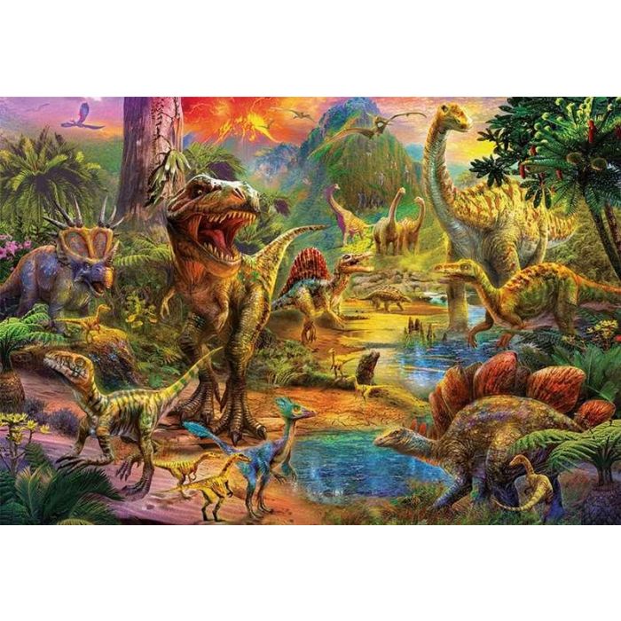 Puzzle 1000 piezas Tierra de Dinosaurios 1