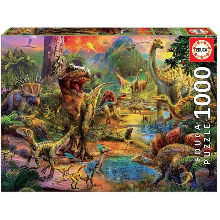 Puzzle 1000 piezas Tierra de Dinosaurios 2