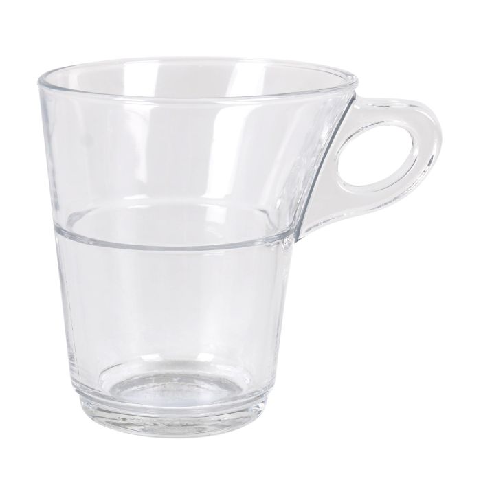 Duralex Set 6 Tazas de Café Apilables Transparentes 22 cl Colección Caprice (8 Cajas) 5