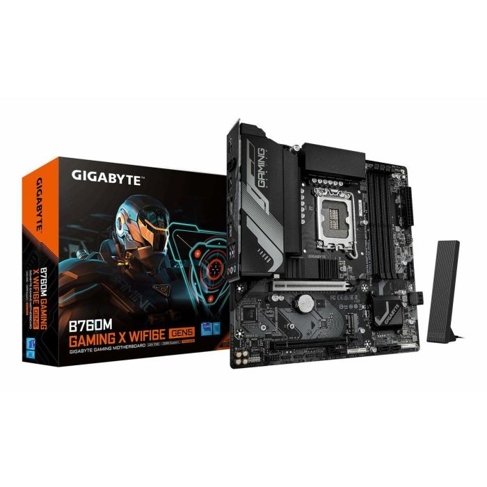 GIGABYTE B760M GAMING X WIFI6E GEN5 Intel B760 Placa Base micro ATX LGA 1700 DDR5 Wi-Fi 6E para Intel 12ª/13ª/14ª Gen 4