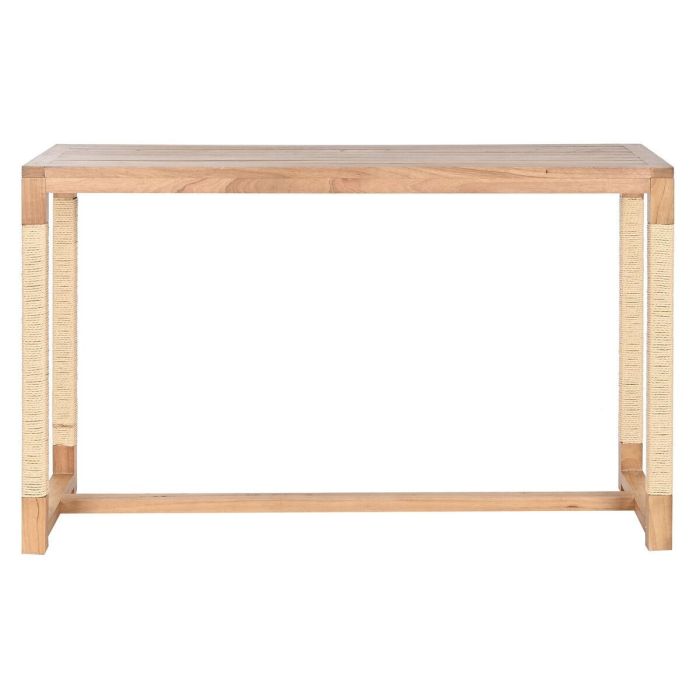 DKD Home Decor Consola de Estilo Mediterráneo con Abeto y Cuerda, Acabado Natural, Desmontable, Medidas 120 x 36 x 76 cm 2 DKD Home Decor Consola de Estilo Mediterráneo con Abeto y Cuerda, Acabado Natural, Desmontable, Medidas 120 x 36 x 76 cm 2