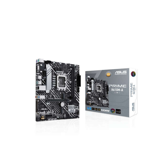 ASUS PRIME H610M-A-CSM 90MB1G20-M0EAYC Placa Base Intel H610 LGA 1700 micro ATX DDR5 para PC 2
